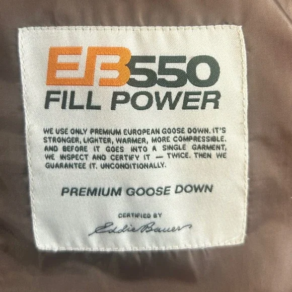 Eddie Bauer Womens Red Puffer Vest EB‎ 550 Fill Power Goose Down Quilted - Picture 4 of 9